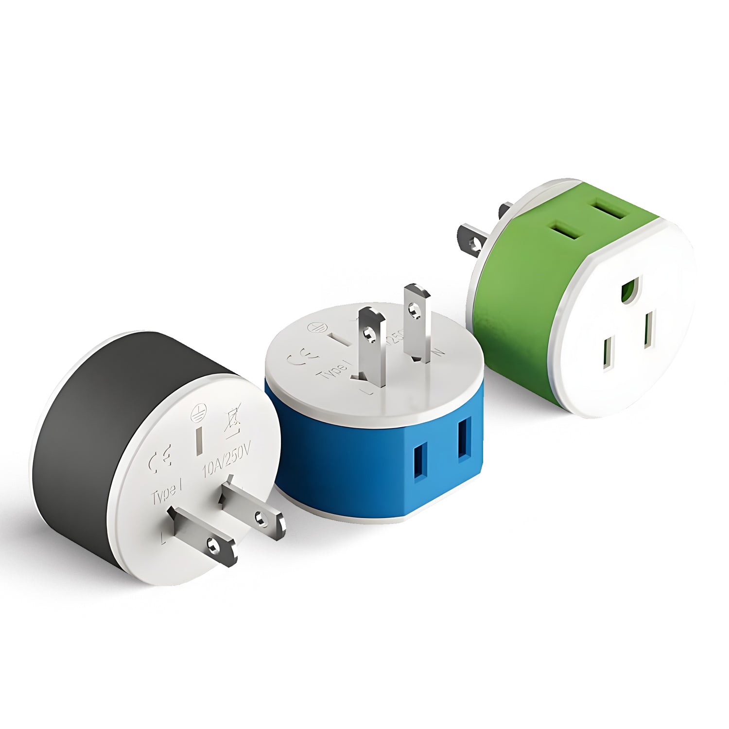 Universal Travel Adapter for Japan & Philippines - Compact 2-in-1 Type A (US-6)