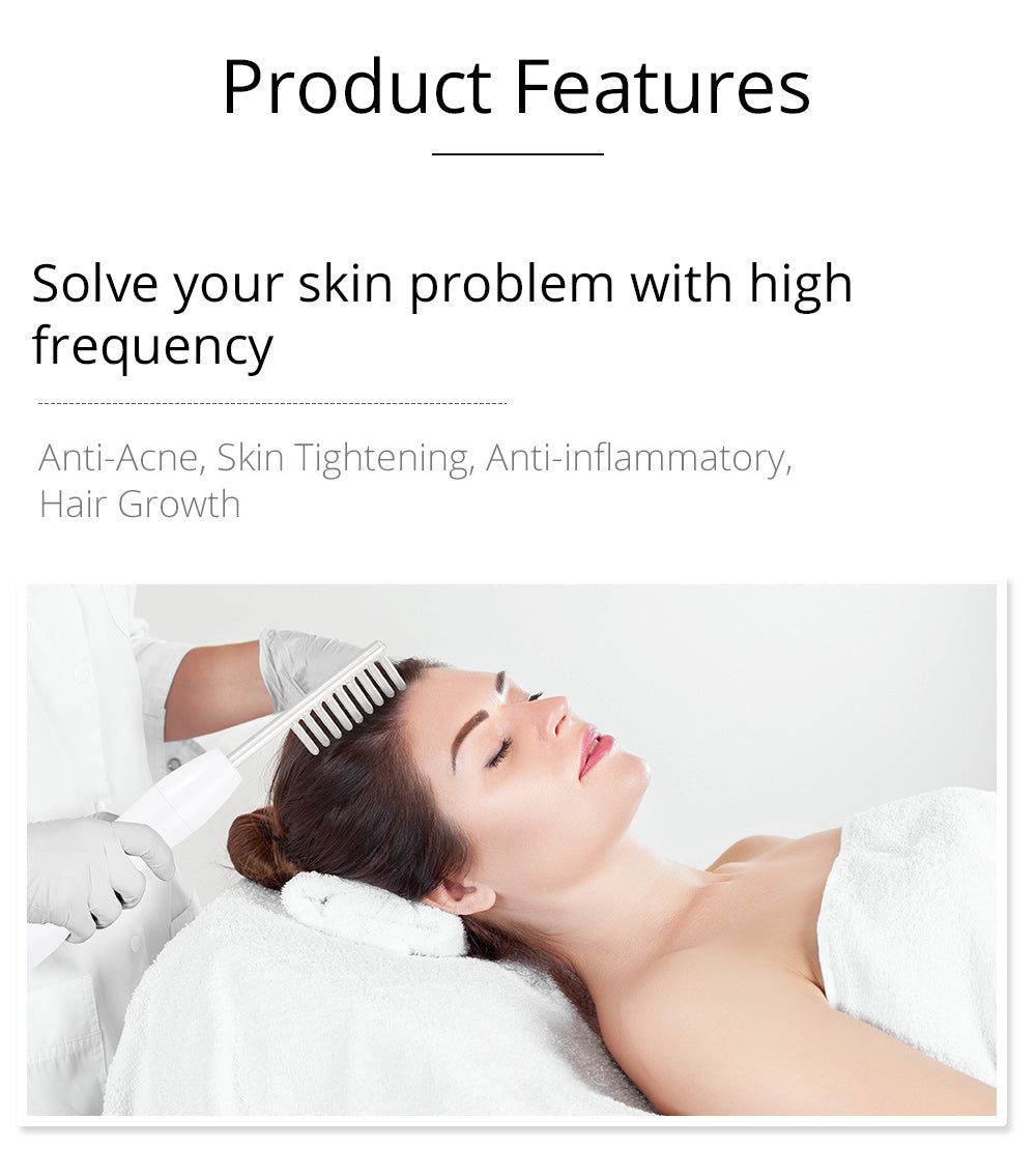 Revitalize Your Skin with Shape Tactics Violet 7-Electrode High Frequency Facial Device