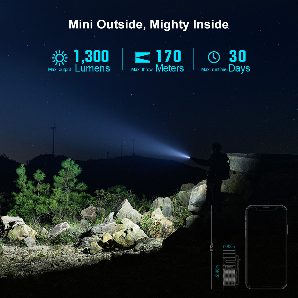 Olight Baton 4 - Your Ultimate Compact Powerhouse Flashlight