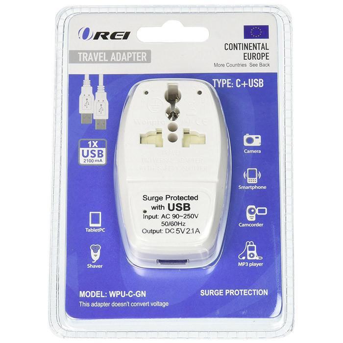 Russia Travel Adapter Plug with USB and Surge Protection - Type C: Your Global Plugging Solution