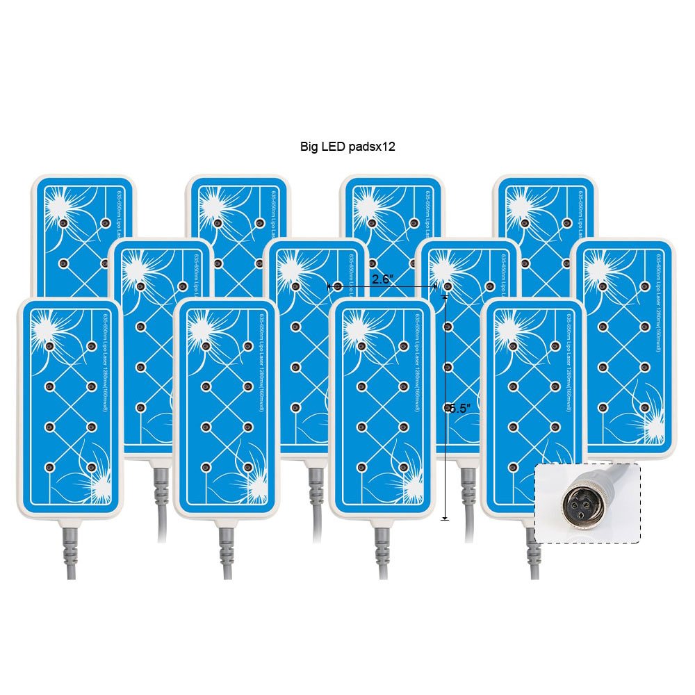 Revitalize with Precision: 16 Pad 160mw LED Lipo Laser (635nm - 650nm)