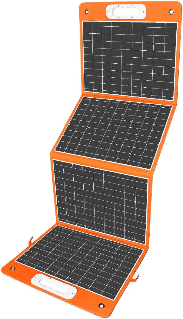 FF Flashfish 18V/100W Foldable Solar Panel for Camping, Fishing, Road Trips - Charge Your Phones and Tablets on the Go!