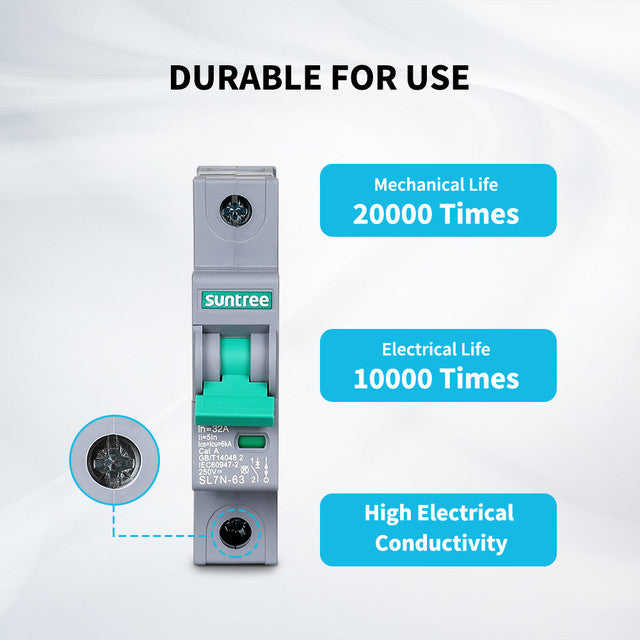 Renogy Suntree Compact 10A 1P Circuit Breaker for Solar Power