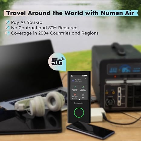 GlocalMe Numen Air - World's First Global 5G Mobile WiFi for Seamless Connectivity