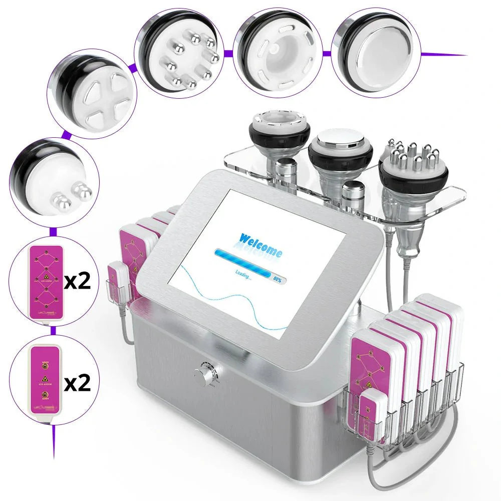 7-in-1 Ultrasonic RF Cavitation with Laser Lipo: Instant Fat Reduction