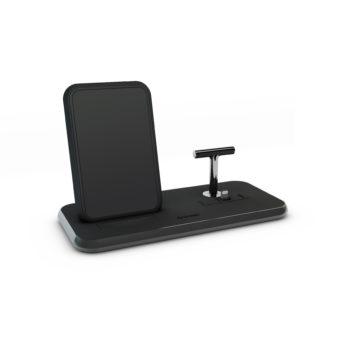 ZENS Aluminium Wireless Charger Stand + Dock - Charge Your iPhone and Airpods Effortlessly