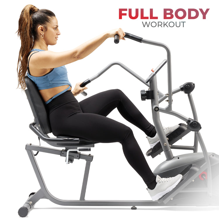 Sunny Health & Fitness SF-RBE420035 Recumbent Elliptical - Your Ultimate Low-Impact Workout Companion