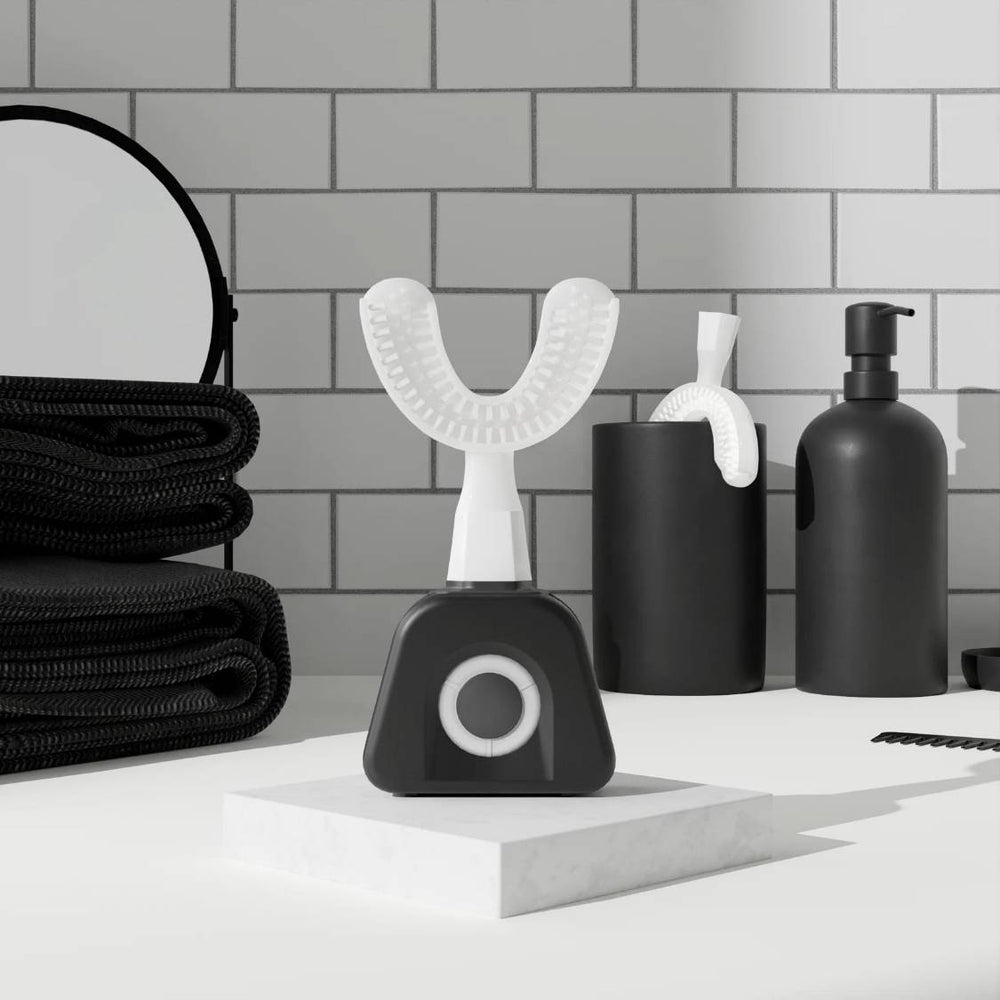 Y-Brush Nylon Black Sonic Electric Toothbrush - Simplify Your Dental Care