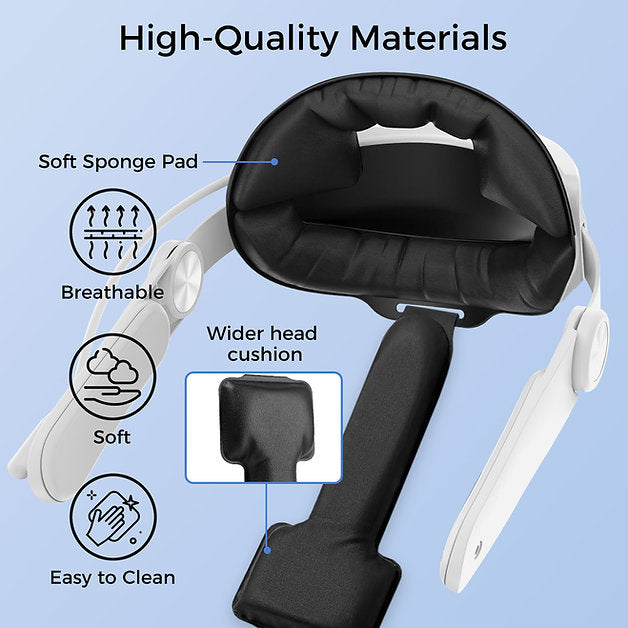 Sungale Oculus Quest 3 Adjustable Replacement Headstrap - Enhance Your VR Gaming Comfort