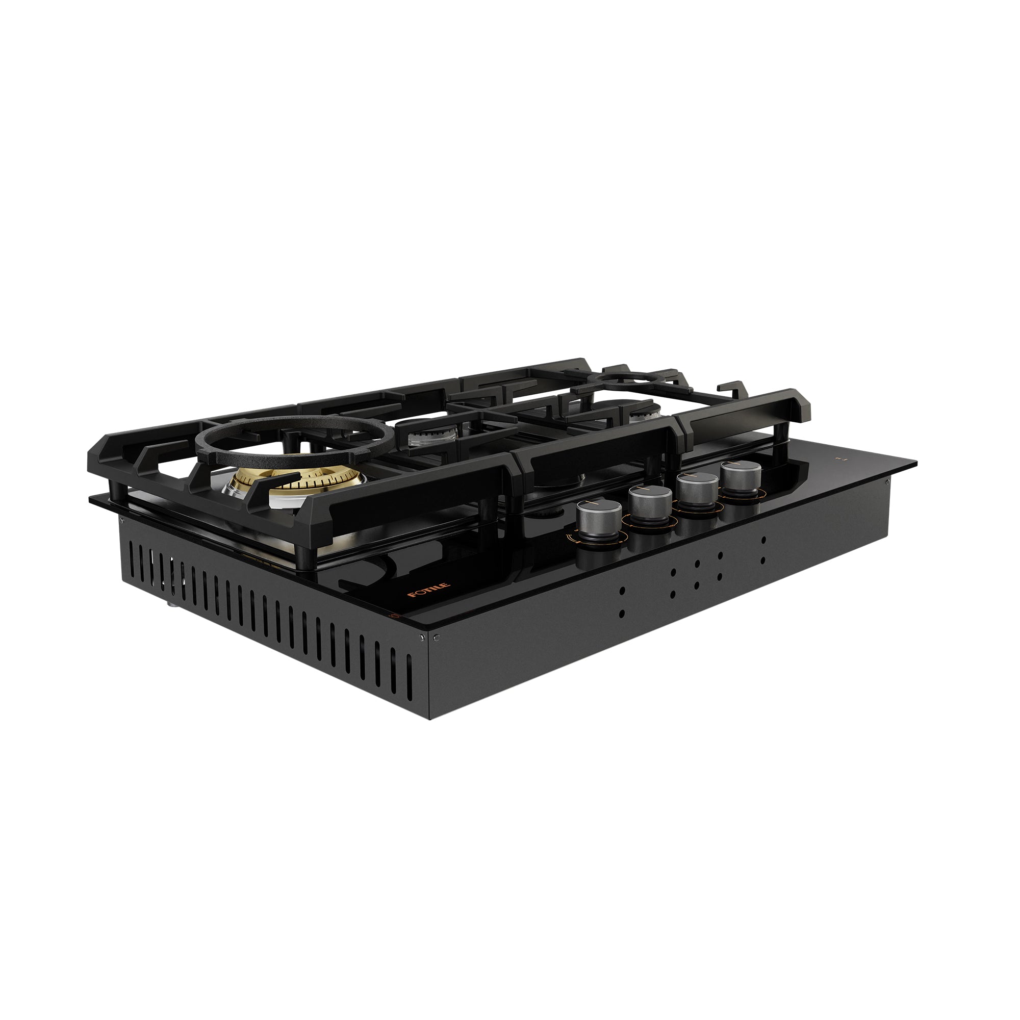 FOTILE Tri-Ring Gas Cooktop - GLG30401, Moonshadow Grey Series