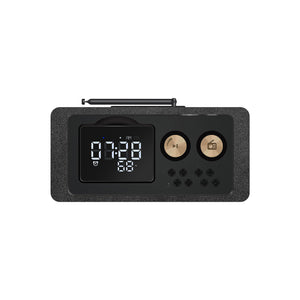 Fuse Rad-Zide-Br Retro Bluetooth Speaker with LCD, AM/FM Radio