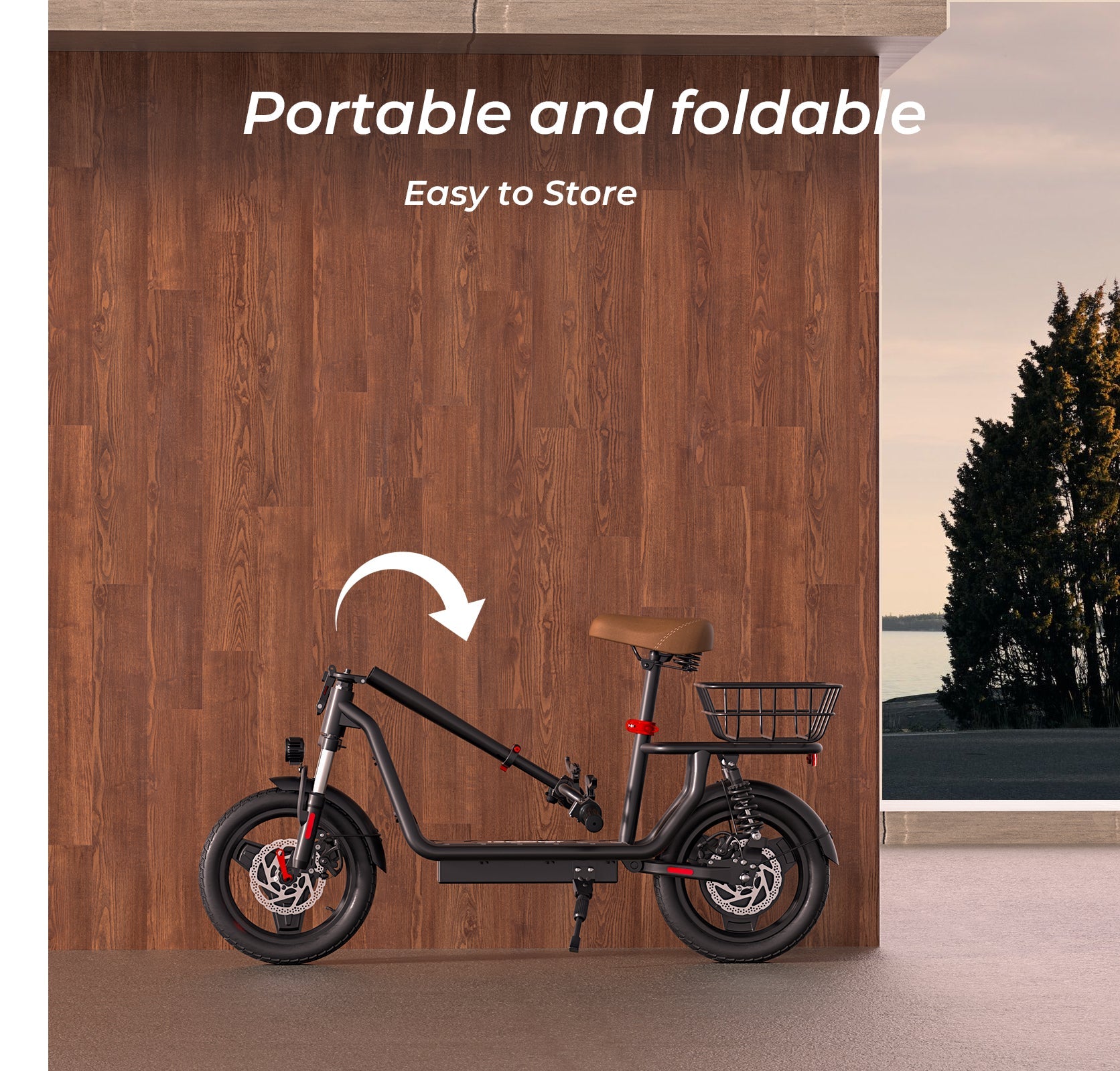 iScooter i14 800W Electric Scooter with Seat & Basket - The Ultimate Adult Commute Companion
