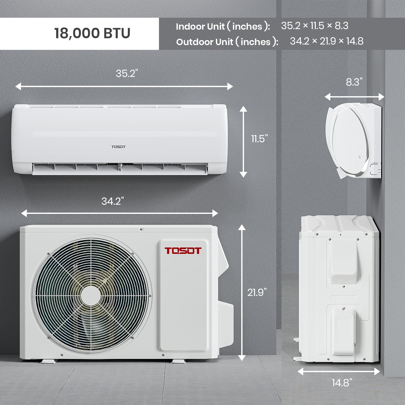 TOSOT 24,000 BTU Mini-Split Heat Pump Air Conditioner - Your Ideal Cooling Solution