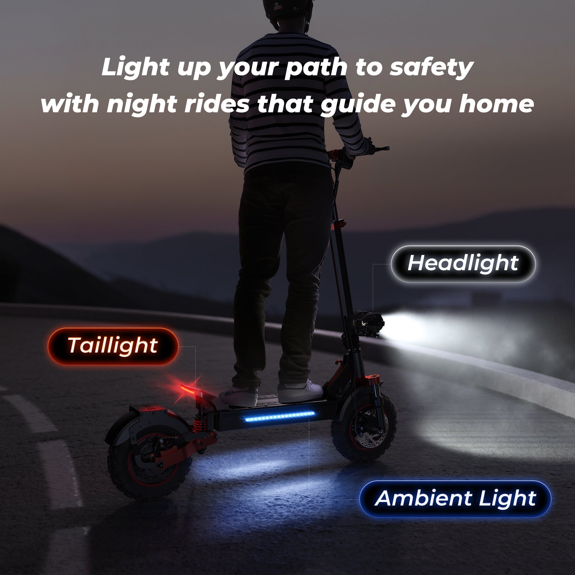 iScooter iX5S 1000W Electric Scooter with 11' Off-Road Tires - Your Ultimate Adventure Companion