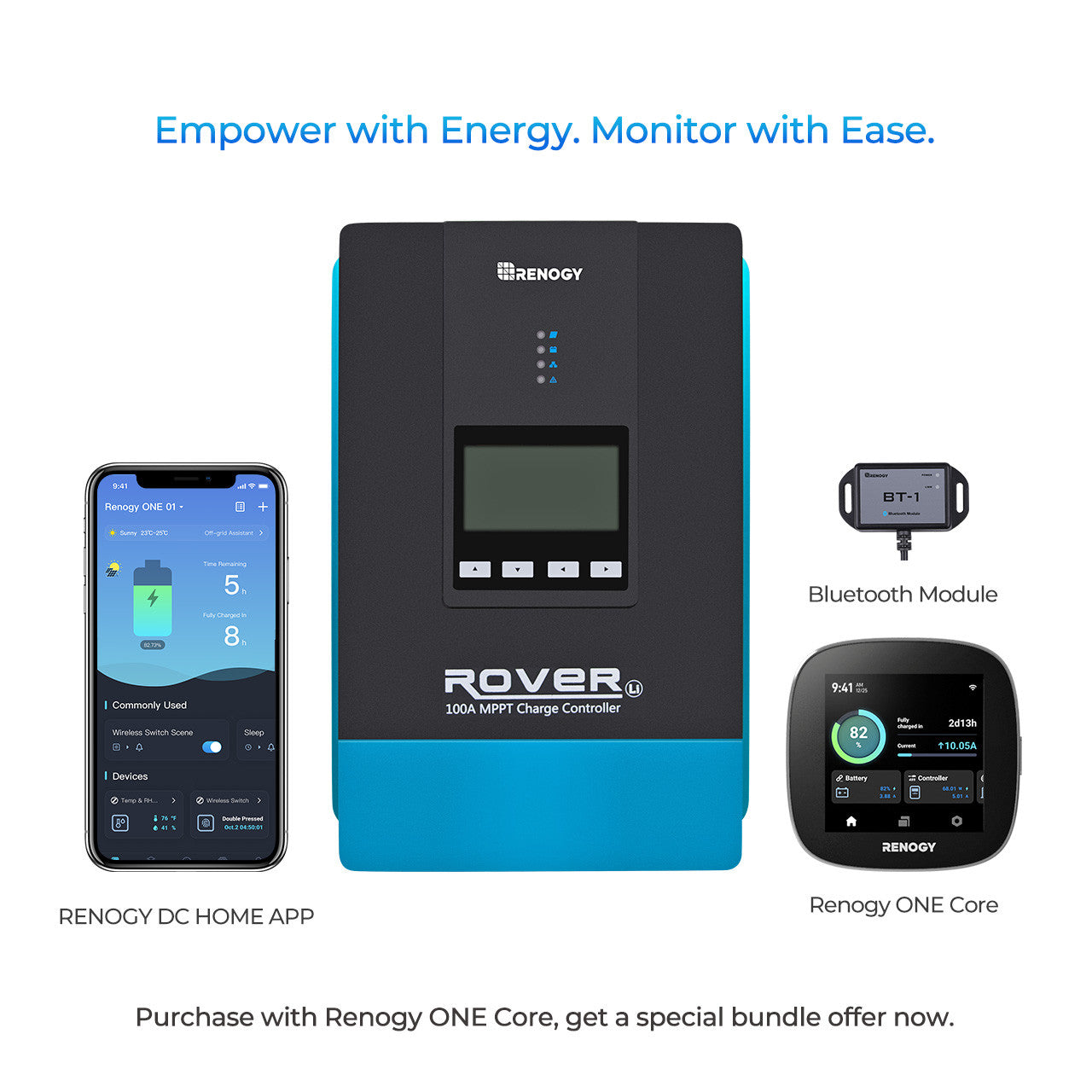 Renogy 100A Core-Enabled Solar Charge Controller - Power Up Your Solar Setup!