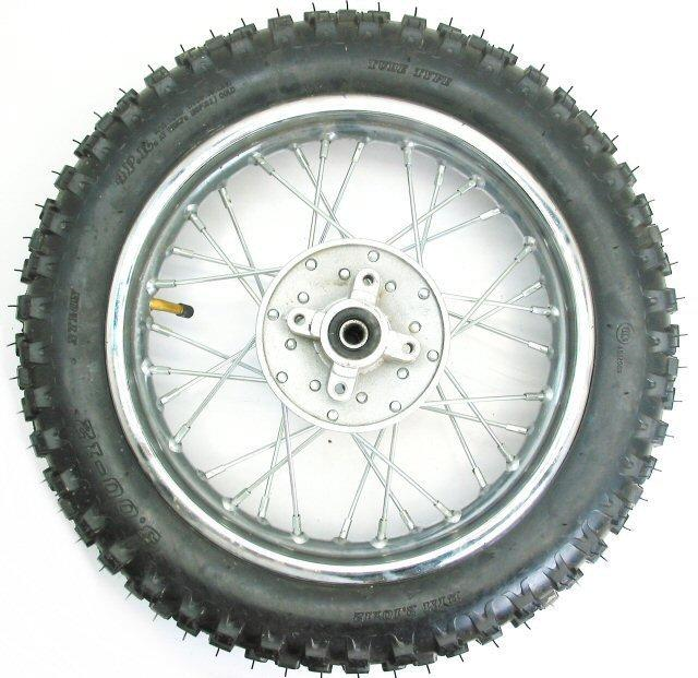 Universal Parts 12 High-Performance Dirt Bike Rear Wheel Assembly (143-2)