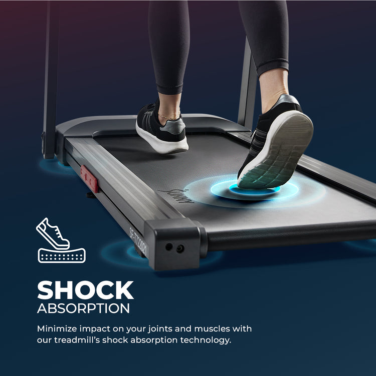 Sunny Health & Fitness Bluetooth-Enabled Interactive Slim Treadmill SF-T722021