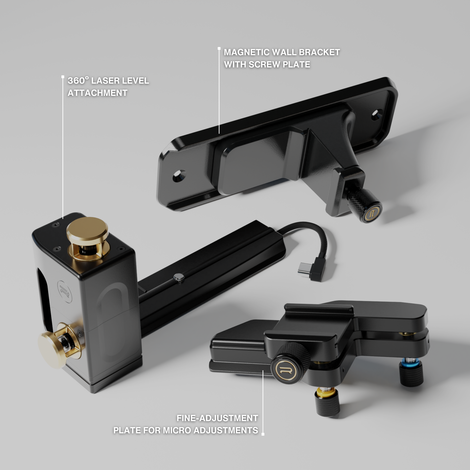 Robbox 360° Adjustable Cross Line Laser Level Kit for Sennses Pro - Precision at Your Fingertips