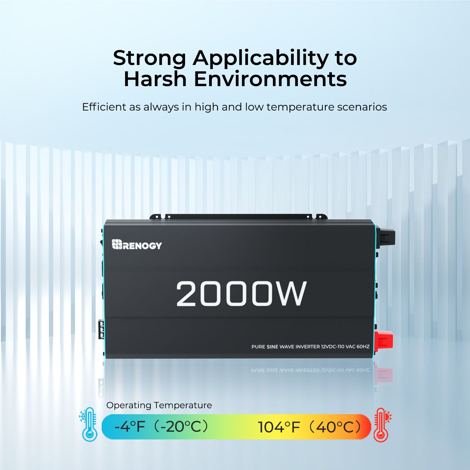 Renogy 2000W Pure Sine Wave Inverter for Off-Grid Power