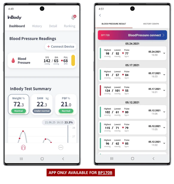 InBody BP 170 Home Blood Pressure Monitor - Effortless & Accurate