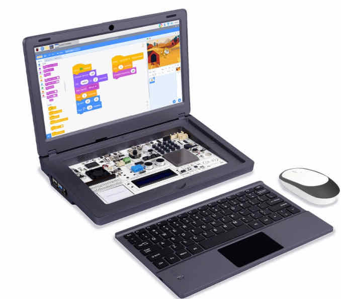 Elecrow CrowPi2 - All-in-One Raspberry Pi Educational Laptop for STEAM Learning, FCC/CE Certified - Deluxe Kit