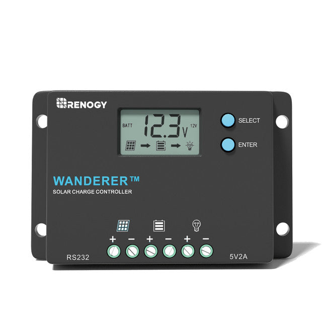 Renogy Wanderer 10 Amp Solar Charge Controller - Your Battery's Best Friend