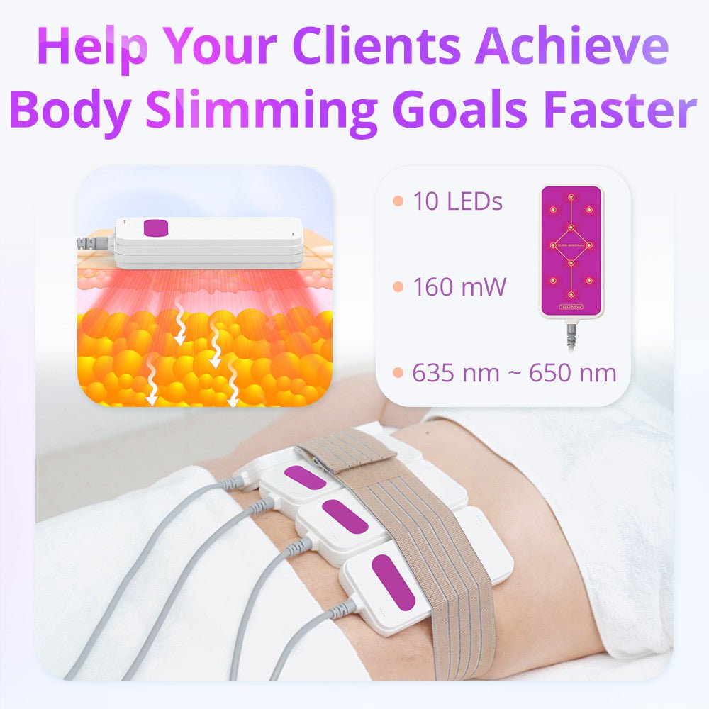 Advanced 8-Pad LED Laser Lipo Therapy Machine - 160mw, 635 - 650nm