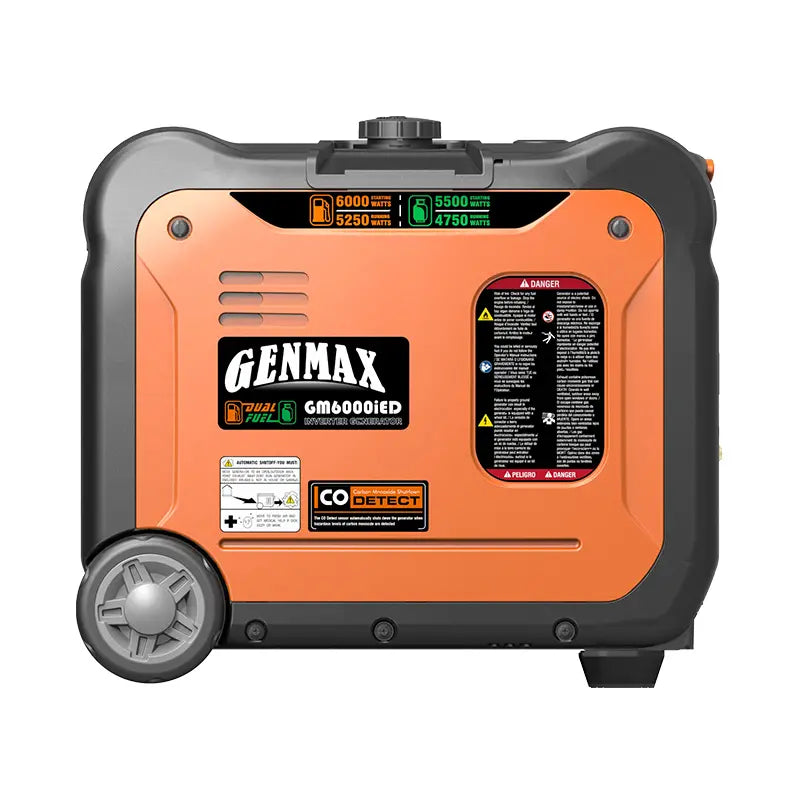Genmax GM6000iED Super Quiet Dual Fuel Portable Inverter Generator - 6000W Powerhouse
