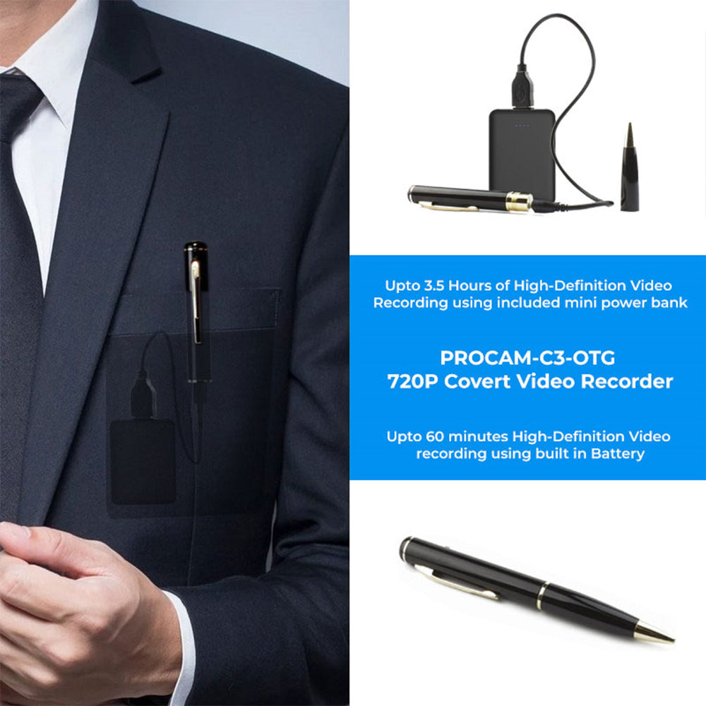 StealthCam PRO - 128GB Video Recording Pen