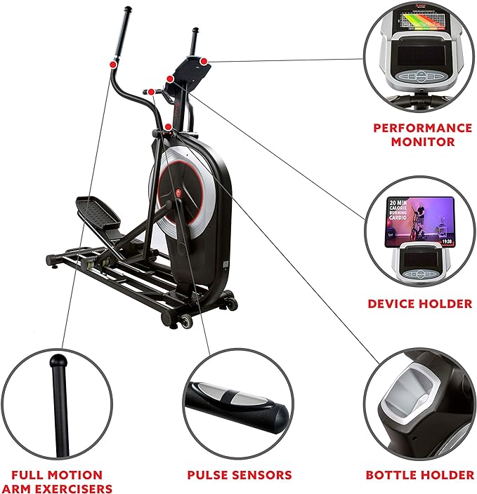 Sunny Health & Fitness SF-E3875 Premium Elliptical Trainer