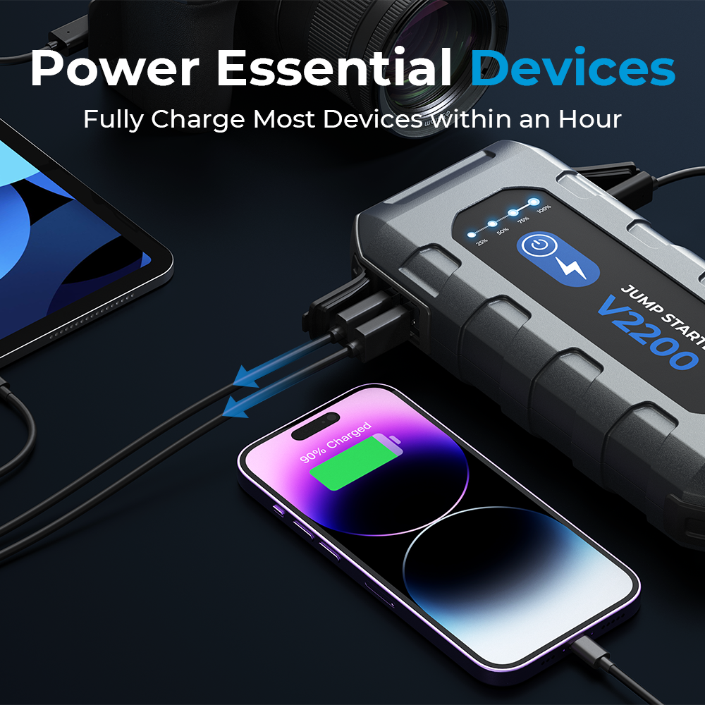 TOPDON V2200: Your Ultimate Portable Powerhouse for Vehicle Starting and More