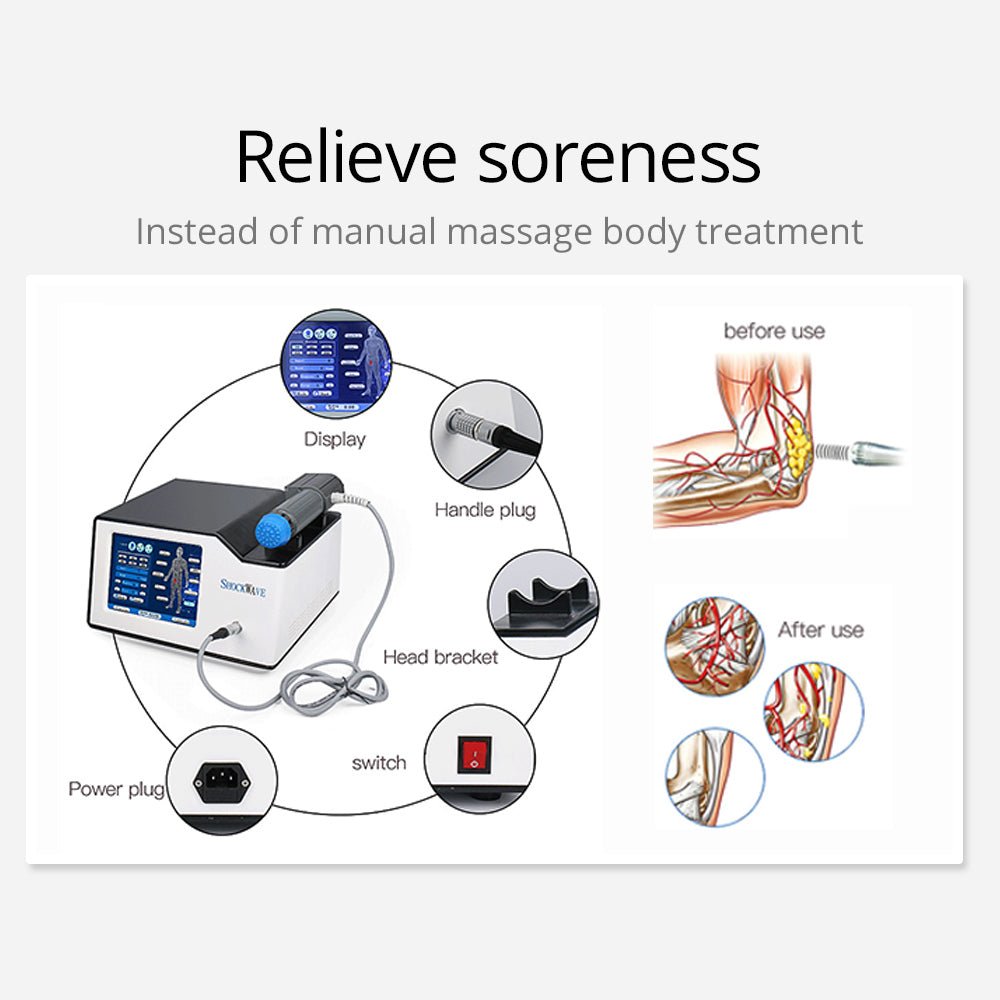 Advanced Physiotherapy Radial Shockwave Therapy Machine for Shape Tactics