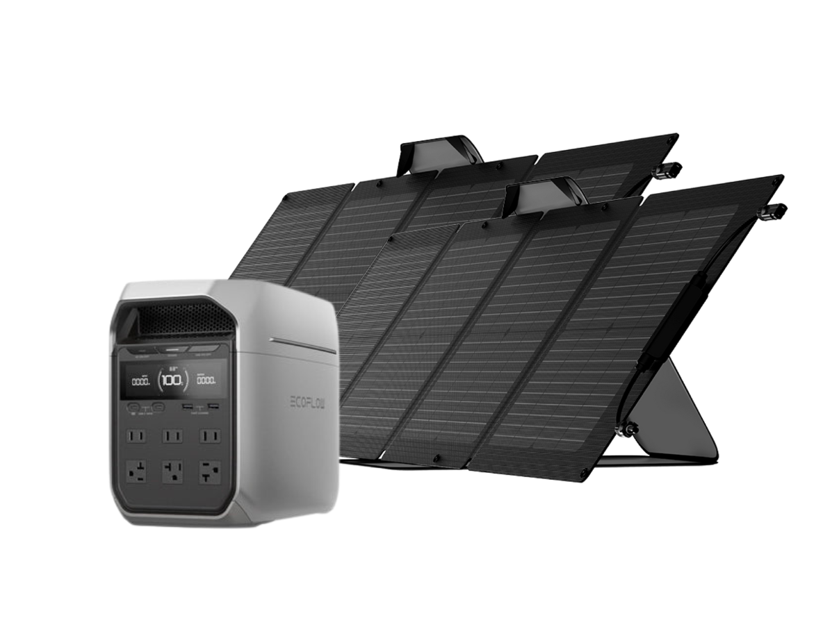 EcoFlow Delta 3 Plus Powerhouse Bundle with 2 x 110W Solar Panels