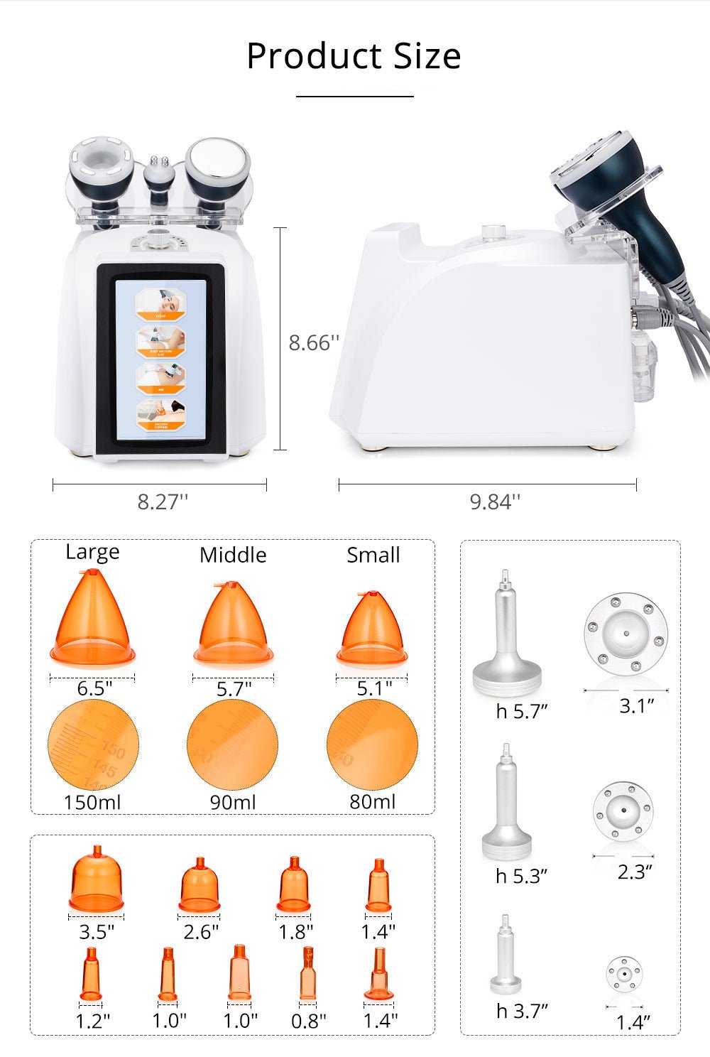Shape Tactics - 40K RF 150ml BBL Enhancement System: Transform Your Body Naturally