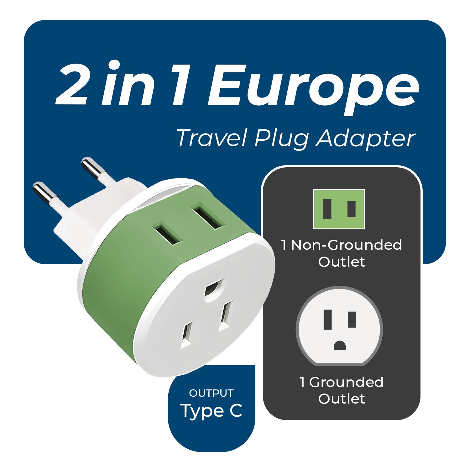 OREI US-9C Compact European Travel Adapter - Your Ultimate Travel Companion