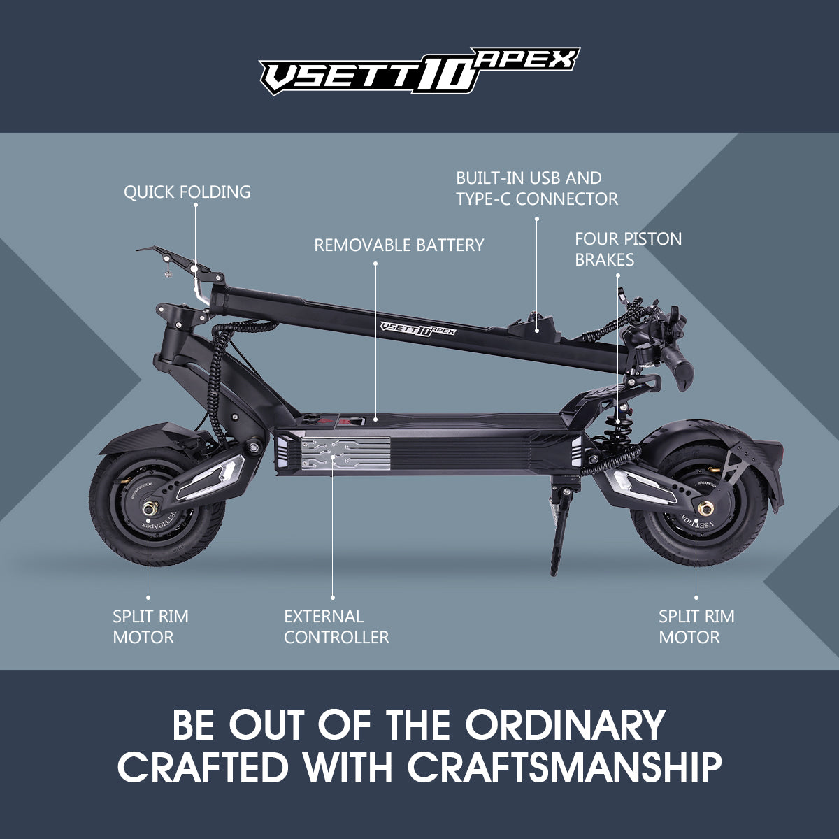 VSETT 10+ Apex: The Ultimate Electric Scooter for Thrill-Seekers