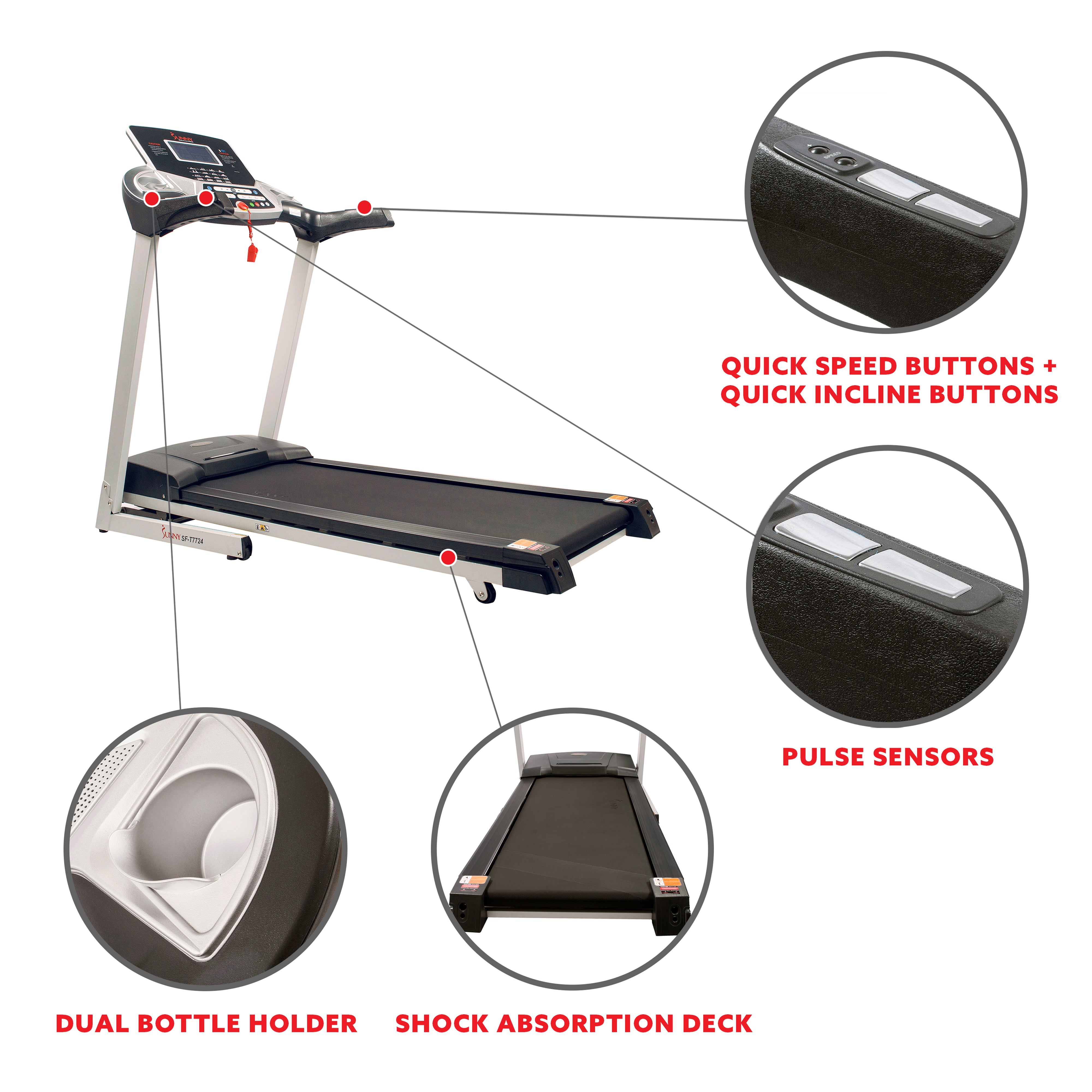 Sunny Health & Fitness SF-T7724 Energy Flex Treadmill: Your Gateway to a Powerful Workout