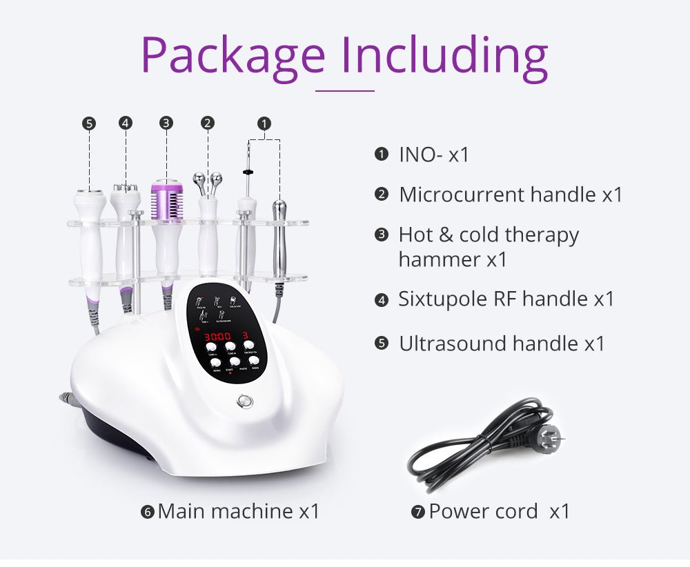Revitalize Your Face with 5-in-1 Ultrasonic RF Bio Hot/Cold Facial Care