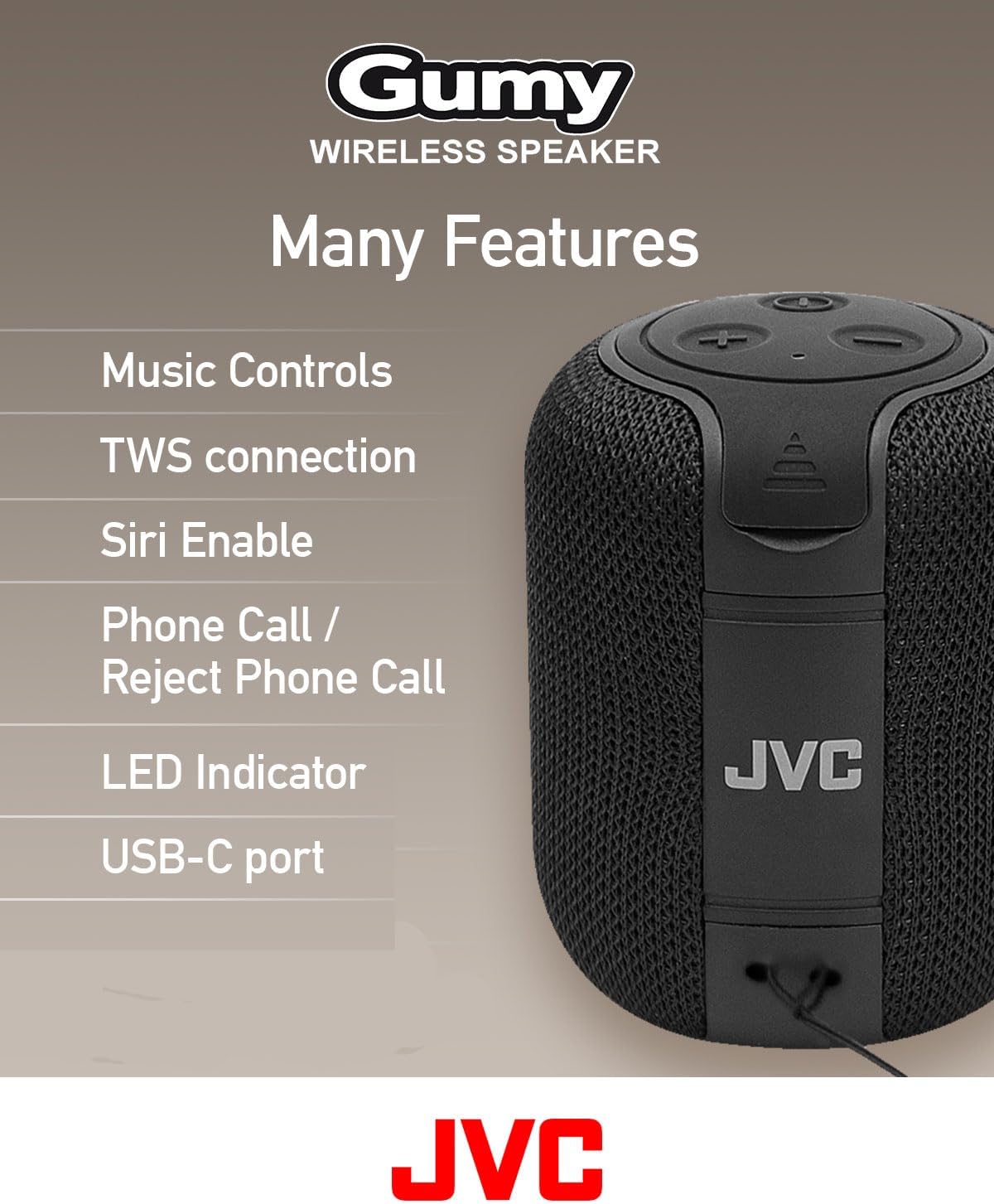 JVC Ultra-Portable Wireless Party Speaker