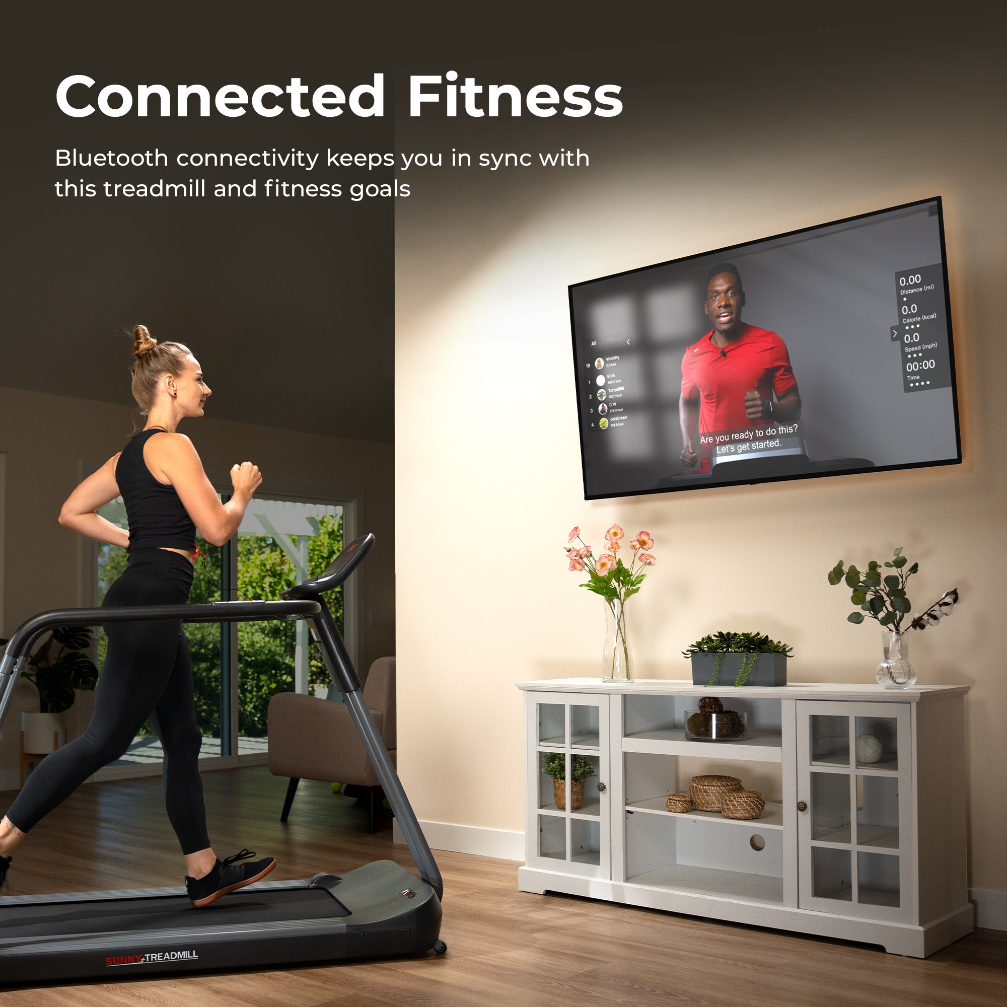 Sunny Health & Fitness All-Ages Running Treadmill with Handrails - SF-T722062