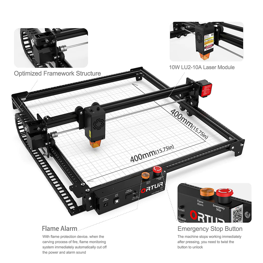Ortur LM2 Pro S2 High-Speed Laser Engraving & Cutting Machine