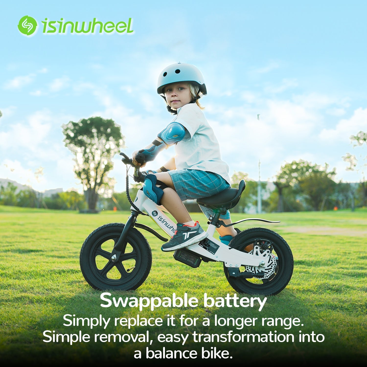 isinwheel SK12 Kids' Electric Adventure Bike