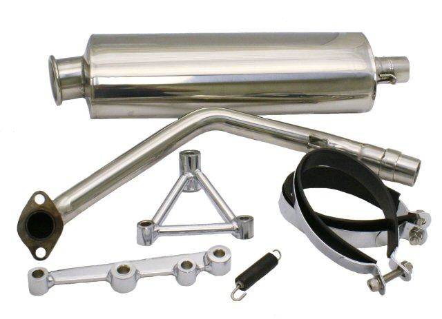 Power Up Your GY6 with YMS V8 Oval Performance Exhaust (169-473)
