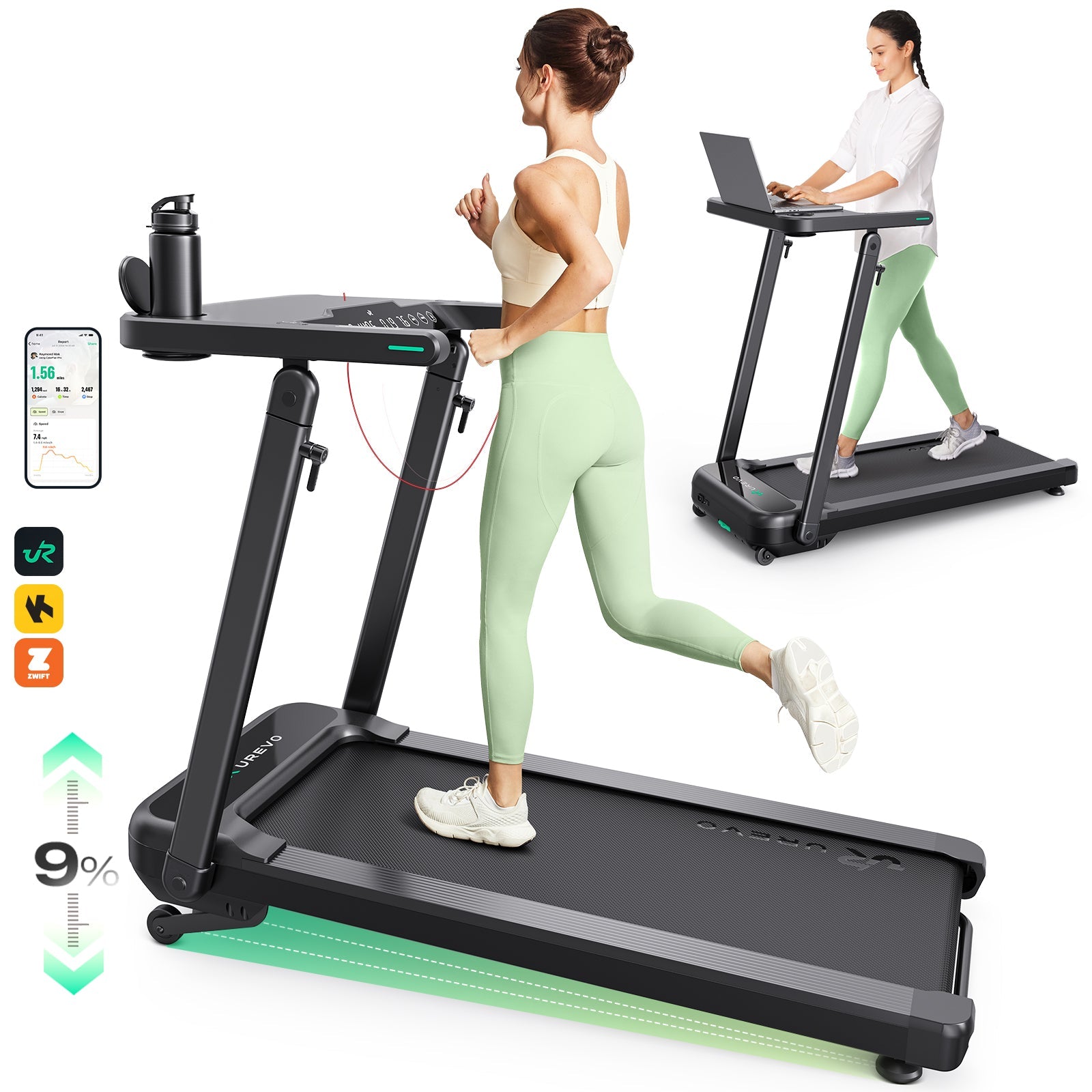 UREVO Foldi 3S Adjustable Treadmill - Your Ultimate Home Fitness Solution