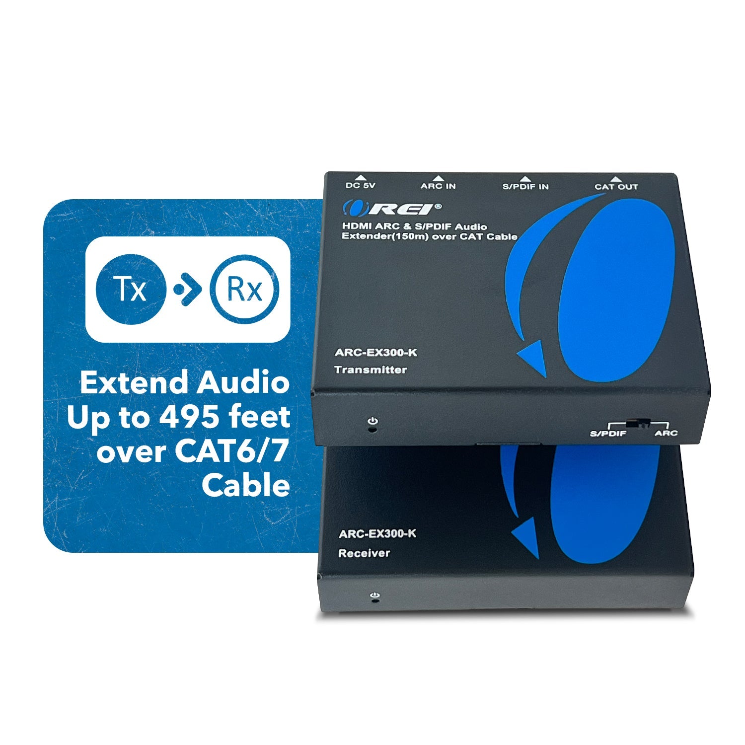 Long - Range HDMI ARC & S/PDIF Audio Extender - Up to 150m with CAT 6/7