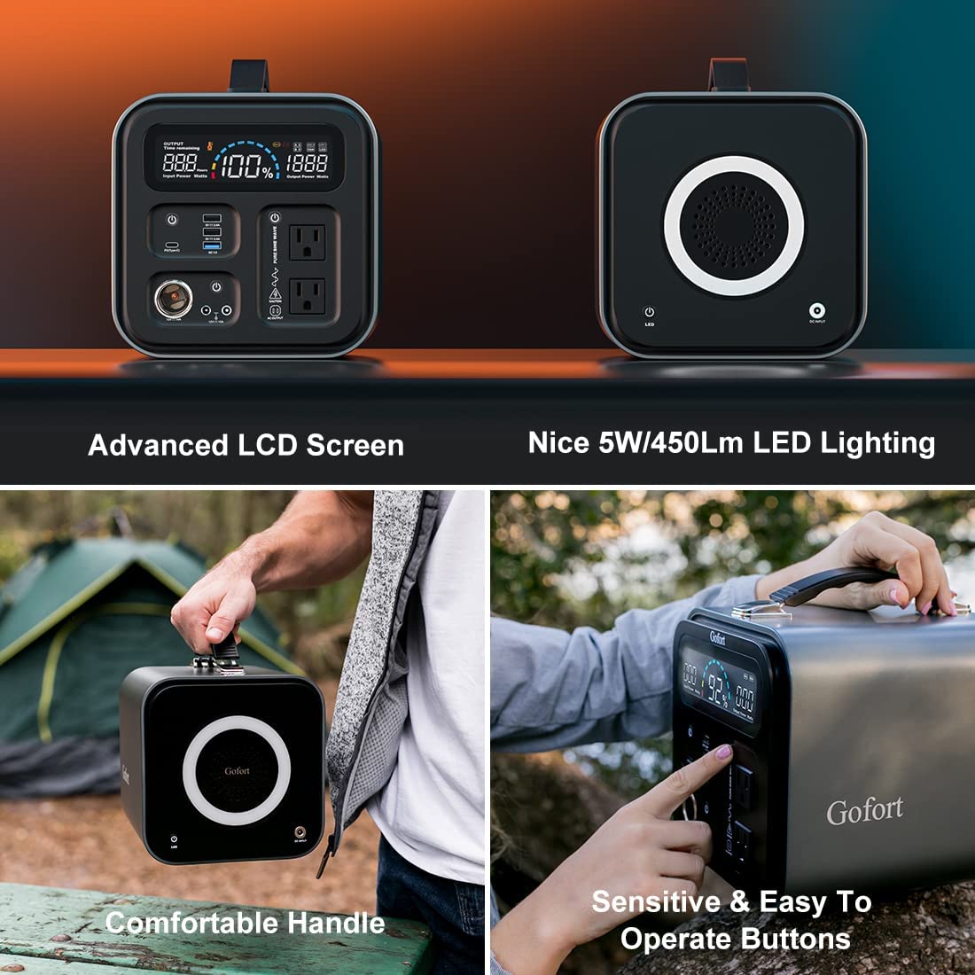 Gofort 600W Portable Powerhouse: Your Ultimate Outdoor & Home Backup