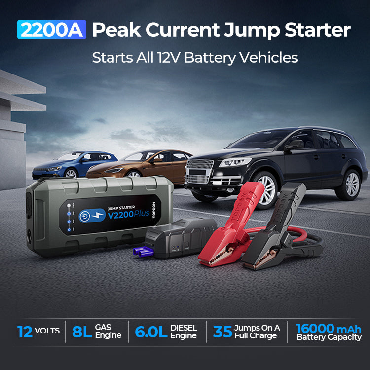 TOPDON V2200Plus: Your Ultimate Vehicle Jump Starter and Battery Tester