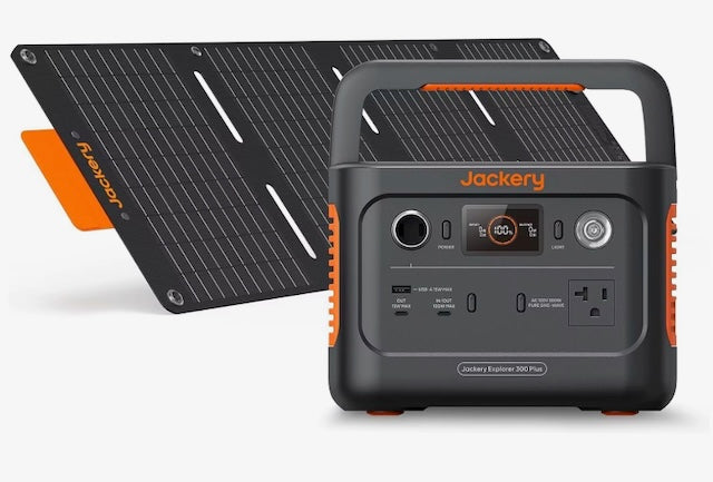 Jackery Explorer 300 Plus Portable Power Station Bundle with 40W Solar Panel