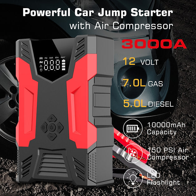 Sungale A23 All-in-One Car Jump Starter with Air Compressor