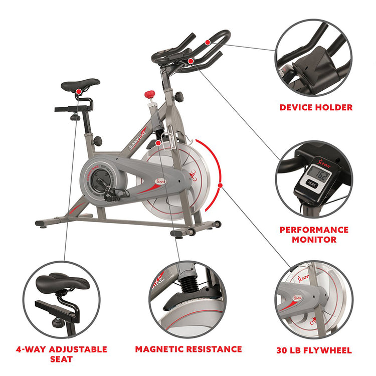 Sunny Health & Fitness Synergy Magnetic Indoor Cycling Bike - Your Ultimate Home Workout Companion